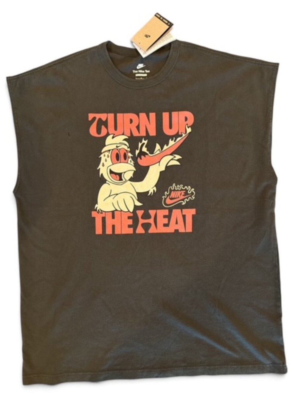 Nike Turn Up The Heat Oversized Sleeveless Graphic Tee L NWT